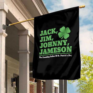 Funny St Patricks Day Irish Fathers Jack Jim Johnny Jameson Garden Flag TS11 Print Your Wear