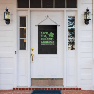 Funny St Patricks Day Irish Fathers Jack Jim Johnny Jameson Garden Flag TS11 Print Your Wear