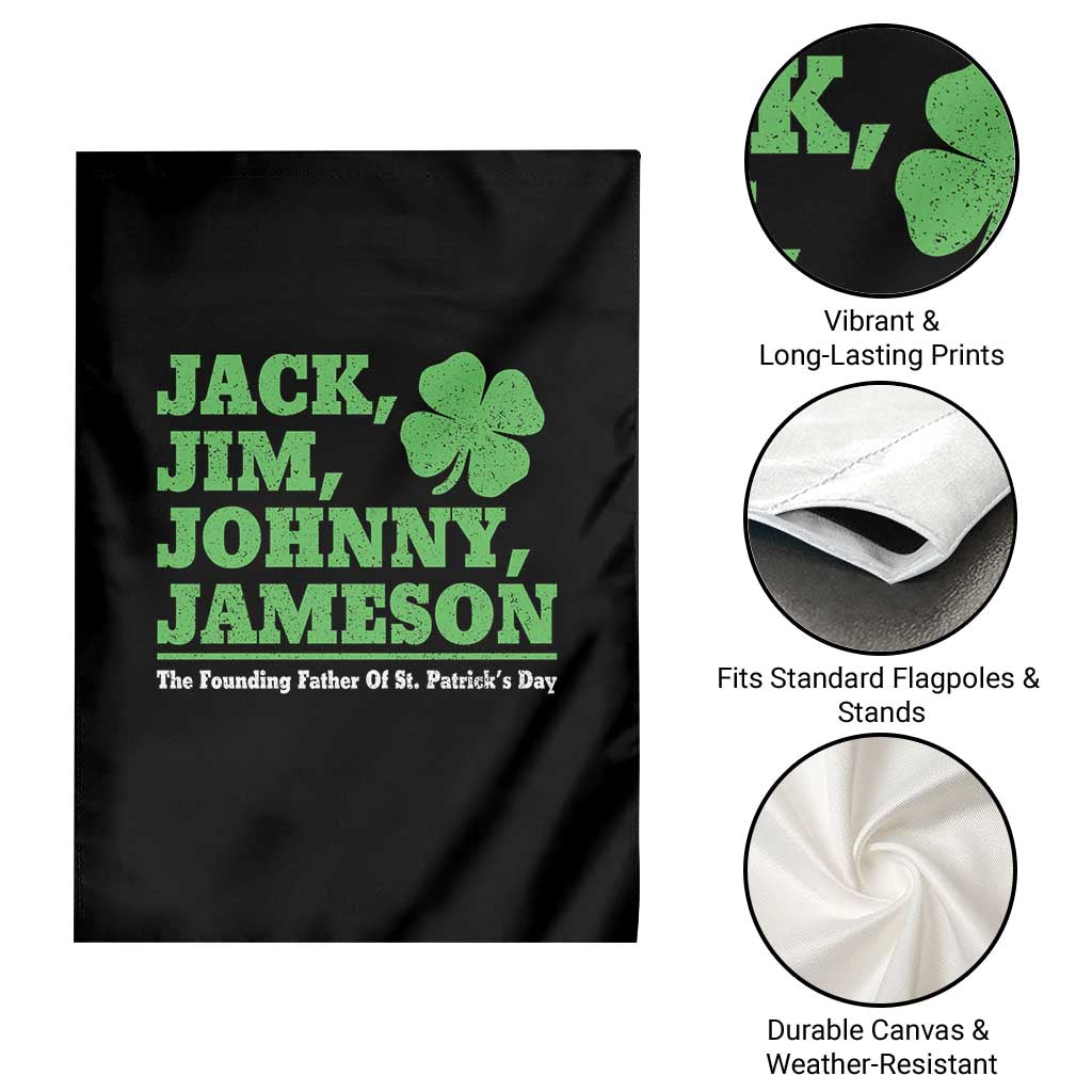 Funny St Patricks Day Irish Fathers Jack Jim Johnny Jameson Garden Flag TS11 Print Your Wear