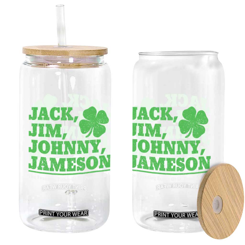 Funny St Patricks Day Irish Fathers Jack Jim Johnny Jameson Glass Can TS11 Print Your Wear