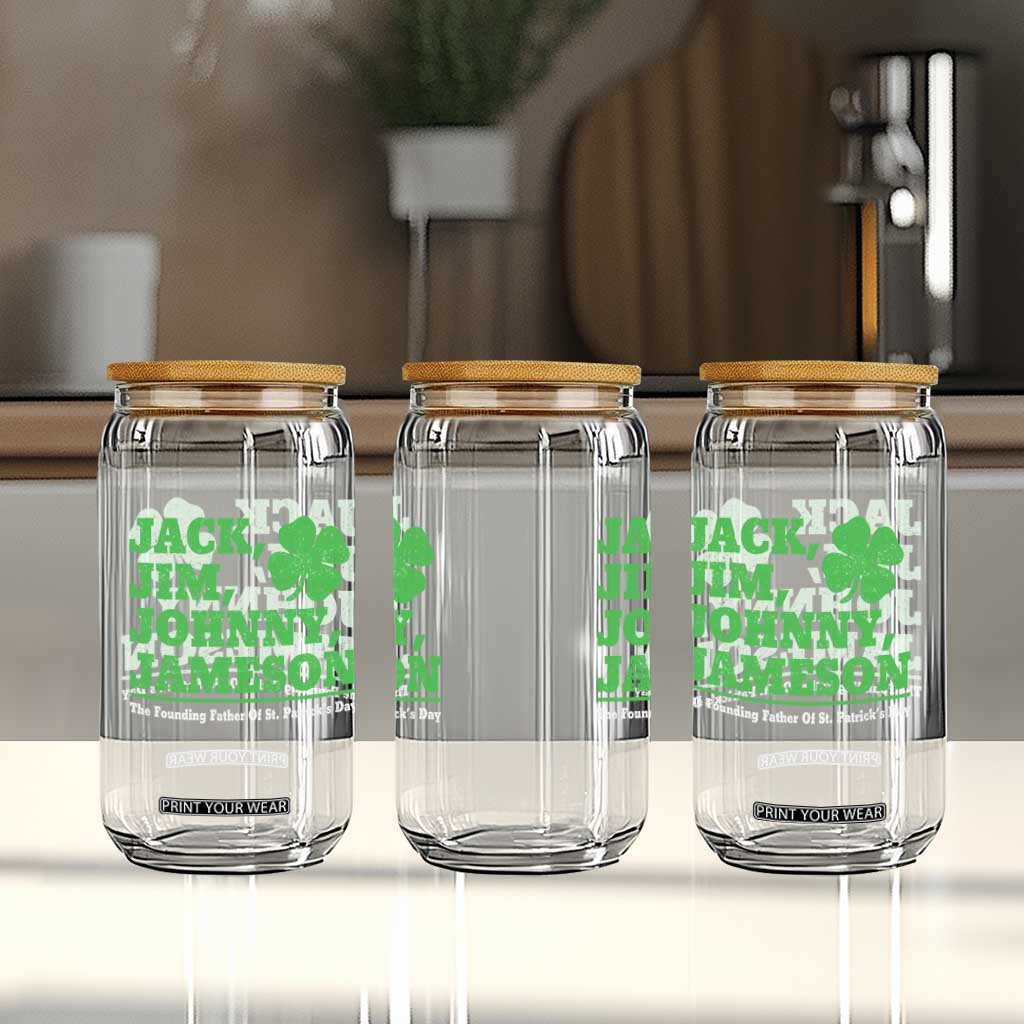 Funny St Patricks Day Irish Fathers Jack Jim Johnny Jameson Glass Can TS11 Print Your Wear