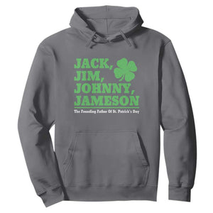 Funny St Patricks Day Irish Fathers Jack Jim Johnny Jameson Hoodie TS11 Charcoal Print Your Wear