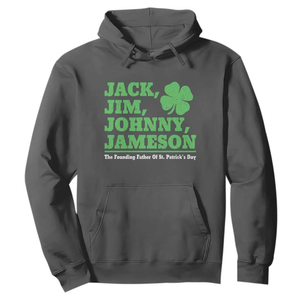Funny St Patricks Day Irish Fathers Jack Jim Johnny Jameson Hoodie TS11 Dark Heather Print Your Wear