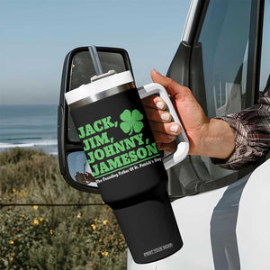 Funny St Patricks Day Irish Fathers Jack Jim Johnny Jameson Tumbler With Handle TS11 Print Your Wear