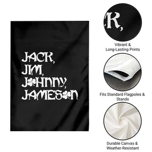 Jack Jim Johnny Jameson St Patricks Day Whiskey Shamrock Garden Flag TS11 Print Your Wear