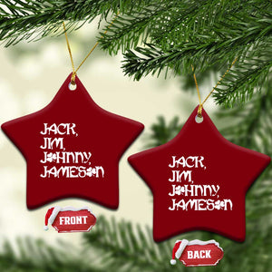 Jack Jim Johnny Jameson St Patricks Day Whiskey Shamrock Ceramic Ornament TS11 Print Your Wear