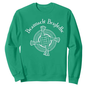 St Brigids Day Sweatshirt Beannacht Brighdhe Gaelic Irish Imbolc TS11 Irish Green Print Your Wear