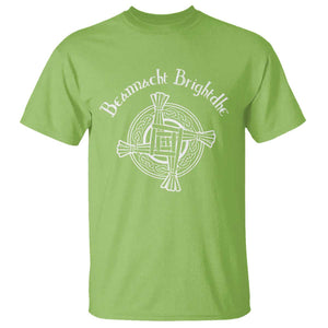 St Brigids Day T Shirt Beannacht Brighdhe Gaelic Irish Imbolc TS11 Lime Print Your Wear