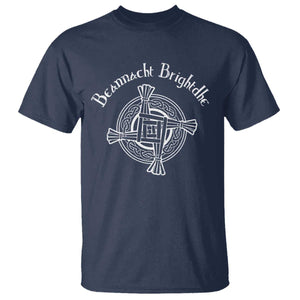 St Brigids Day T Shirt Beannacht Brighdhe Gaelic Irish Imbolc TS11 Navy Print Your Wear