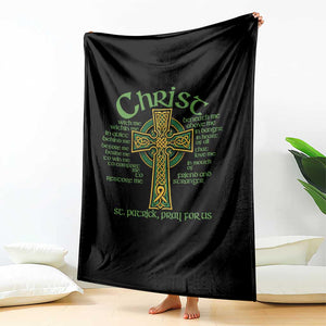 Christ St Patrick Pray For Us Christian Catholic Religious Celtic Cross Throw Blanket TS11 Print Your Wear