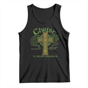 Christ St Patrick Pray For Us Christian Catholic Religious Celtic Cross Tank Top TS11 Black Print Your Wear