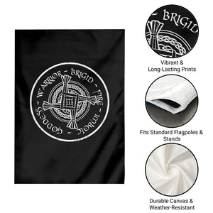 St Brigids Day Garden Flag Warrior Brigid Fire Imbloc Goddess Gaelic Willow Cross TS11 Print Your Wear