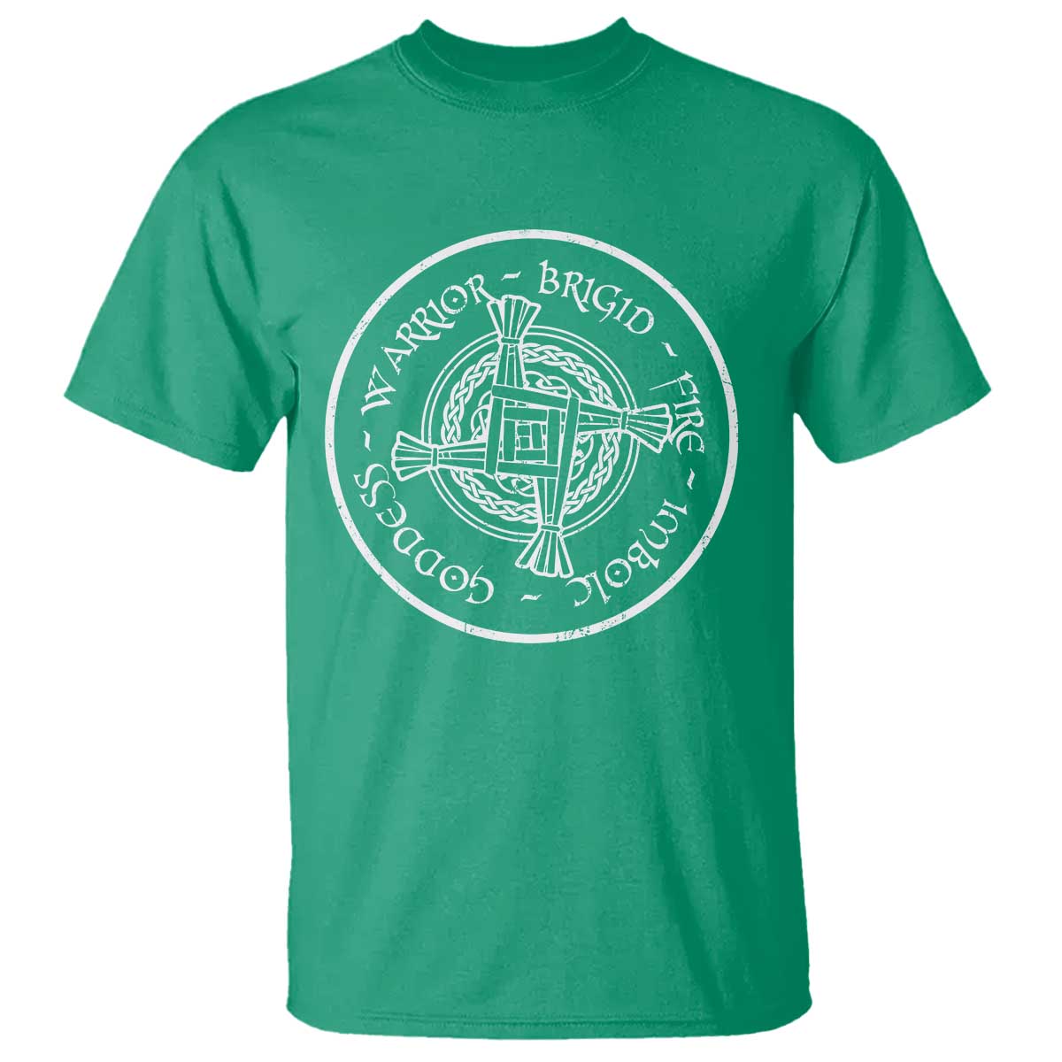 St Brigids Day T Shirt Warrior Brigid Fire Imbloc Goddess Gaelic Willow Cross TS11 Irish Green Print Your Wear