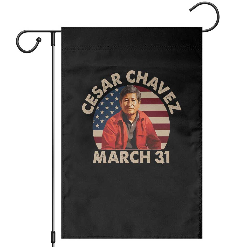Cesar Chavez Day Garden Flag March Holiday Hispanic Heritage American Flag TS11 Black Print Your Wear