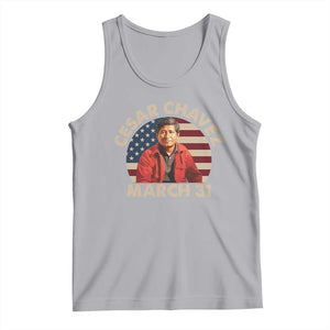 Cesar Chavez Day Tank Top March Holiday Hispanic Heritage American Flag TS11 Athletic Heather Print Your Wear