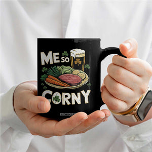 Funny St Patricks Day Me So Corny Coffee Mug Stout Irish Corned Beef TS11 Print Your Wear