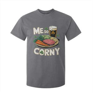 Funny St Patricks Day Me So Corny T Shirt For Kid Stout Irish Corned Beef TS11 Charcoal Print Your Wear