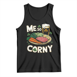 Funny St Patricks Day Me So Corny Tank Top Stout Irish Corned Beef TS11 Black Print Your Wear