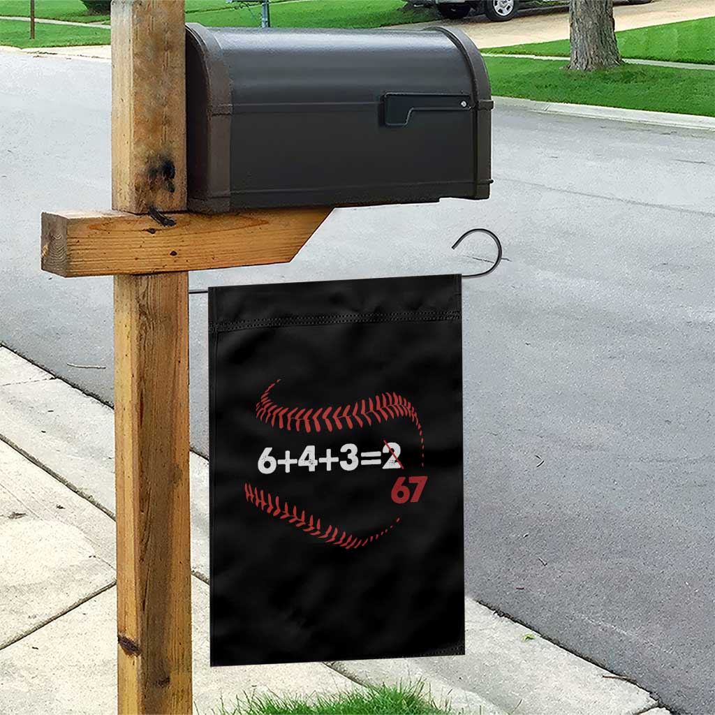 Funny 6432 67 Baseball Garden Flag Double Play Outs Baseball Player TS11 Print Your Wear