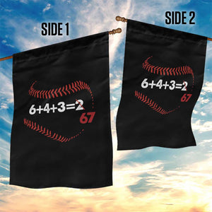 Funny 6432 67 Baseball Garden Flag Double Play Outs Baseball Player TS11 Print Your Wear