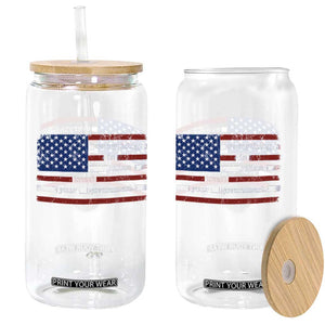 Everything Is Fine Trust Your Government Glass Can Funny Political American Flag TS11 Print Your Wear
