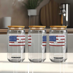 Everything Is Fine Trust Your Government Glass Can Funny Political American Flag TS11 Print Your Wear
