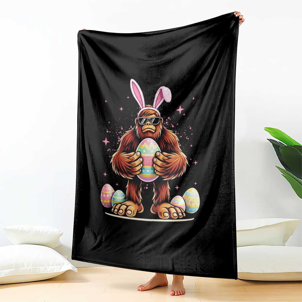 Funny Bigfoot Easter Day Bunny Sasquatch Egg Throw Blanket TS11 Print Your Wear