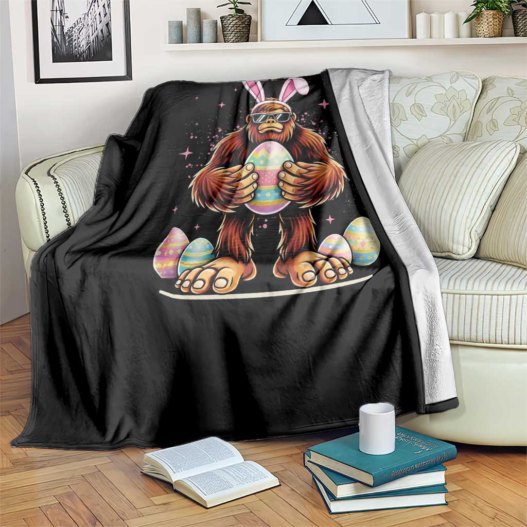 Funny Bigfoot Easter Day Bunny Sasquatch Egg Throw Blanket TS11 Print Your Wear