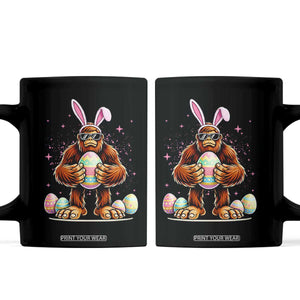 Funny Bigfoot Easter Day Bunny Sasquatch Egg Coffee Mug TS11 Black Print Your Wear