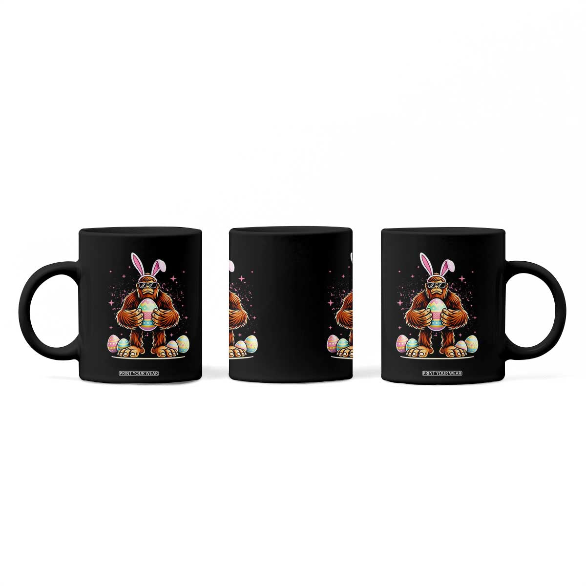 Funny Bigfoot Easter Day Bunny Sasquatch Egg Coffee Mug TS11 Print Your Wear