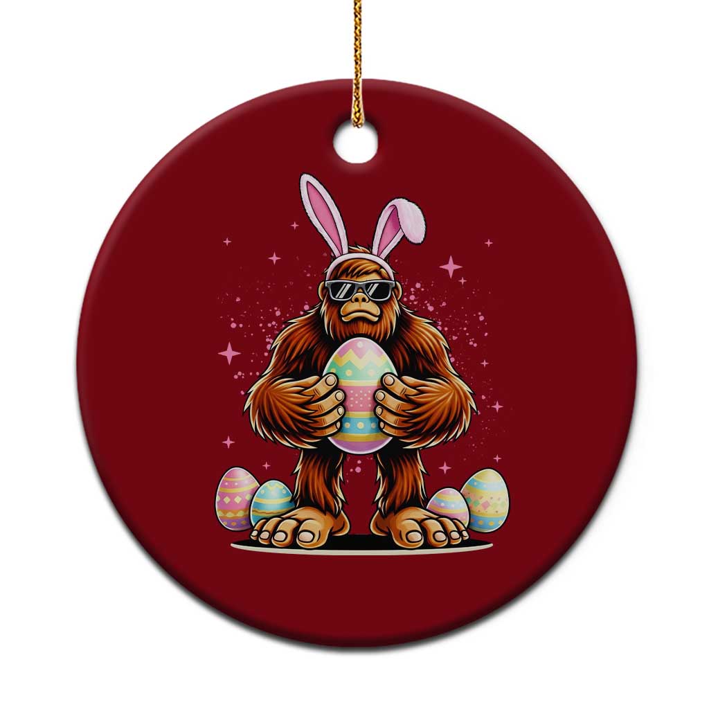 Funny Bigfoot Easter Day Bunny Sasquatch Egg Ceramic Ornament TS11 1pc Red Print Your Wear