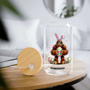 Funny Bigfoot Easter Day Bunny Sasquatch Egg Glass Can TS11 Print Your Wear