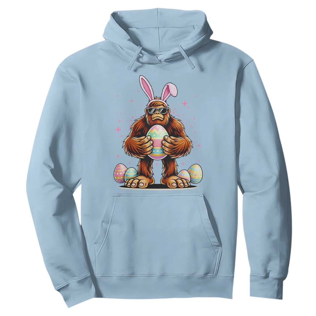 Funny Bigfoot Easter Day Bunny Sasquatch Egg Hoodie TS11 Light Blue Print Your Wear