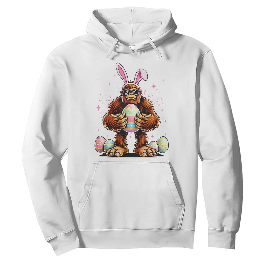 Funny Bigfoot Easter Day Bunny Sasquatch Egg Hoodie TS11 White Print Your Wear