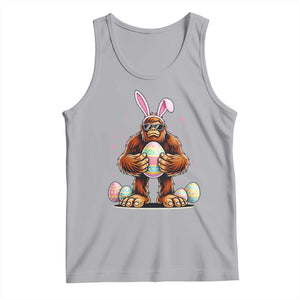 Funny Bigfoot Easter Day Bunny Sasquatch Egg Tank Top TS11 Athletic Heather Print Your Wear