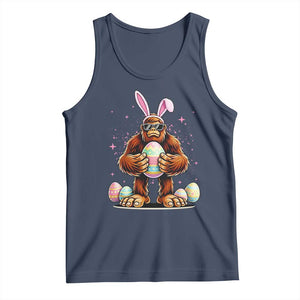 Funny Bigfoot Easter Day Bunny Sasquatch Egg Tank Top TS11 Navy Print Your Wear