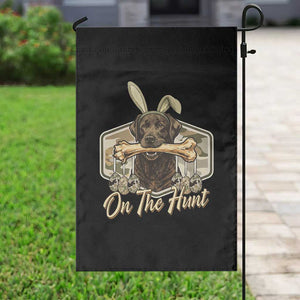 Funny Egg Hunter Garden Flag On The Hunt Camo Easter Labrador Dog TS11 Print Your Wear