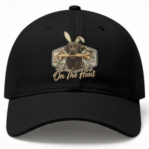 Funny Egg Hunter Baseball Cap On The Hunt Camo Easter Labrador Dog TS11 Print Your Wear
