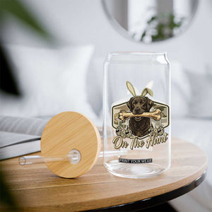 Funny Egg Hunter Glass Can On The Hunt Camo Easter Labrador Dog TS11 Print Your Wear