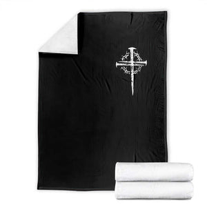 Christian Religious Jesus Shirt with Cross Logo Graphic Throw Blanket TS11 Black Print Your Wear