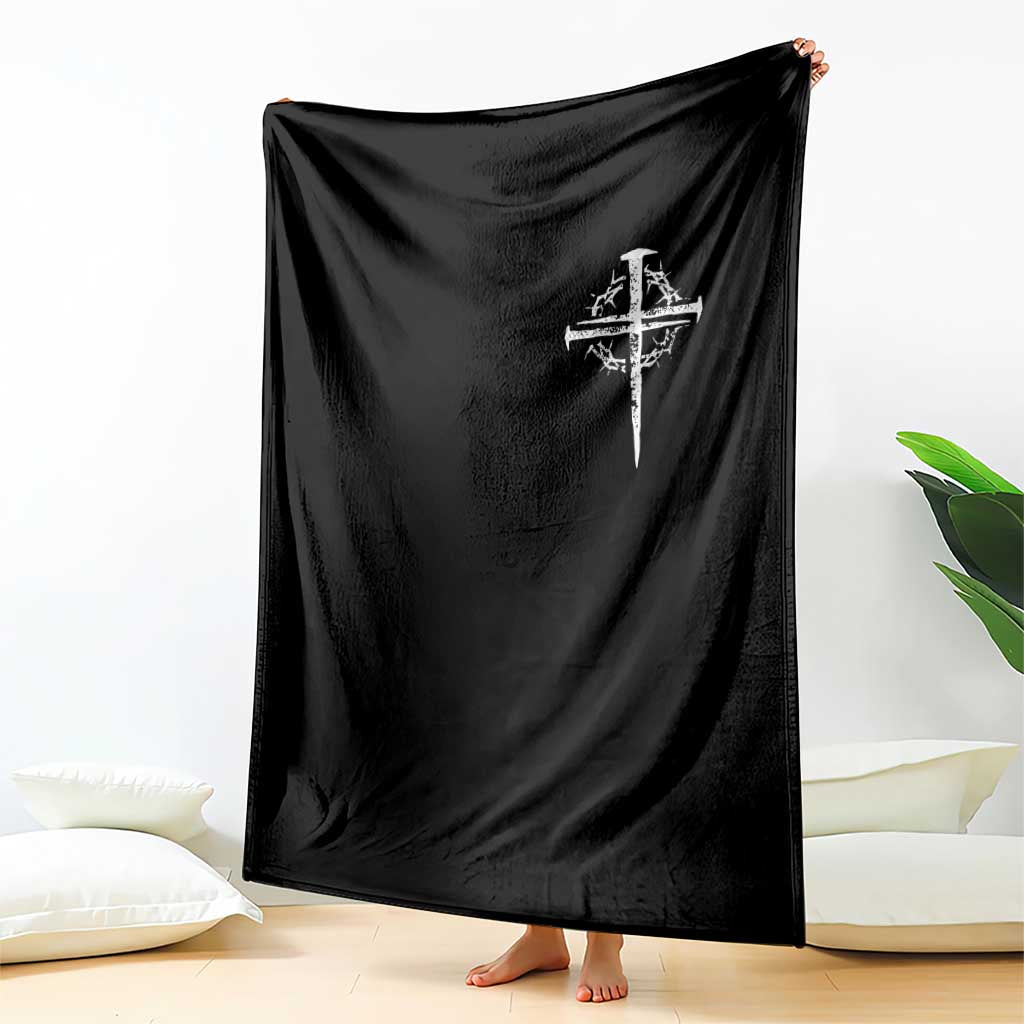 Christian Religious Jesus Shirt with Cross Logo Graphic Throw Blanket TS11 Print Your Wear
