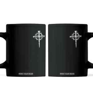 Christian Religious Jesus Shirt with Cross Logo Graphic Coffee Mug TS11 Black Print Your Wear