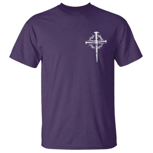 Christian Religious Jesus Shirt with Cross Logo Graphic T Shirt TS11 Purple Print Your Wear
