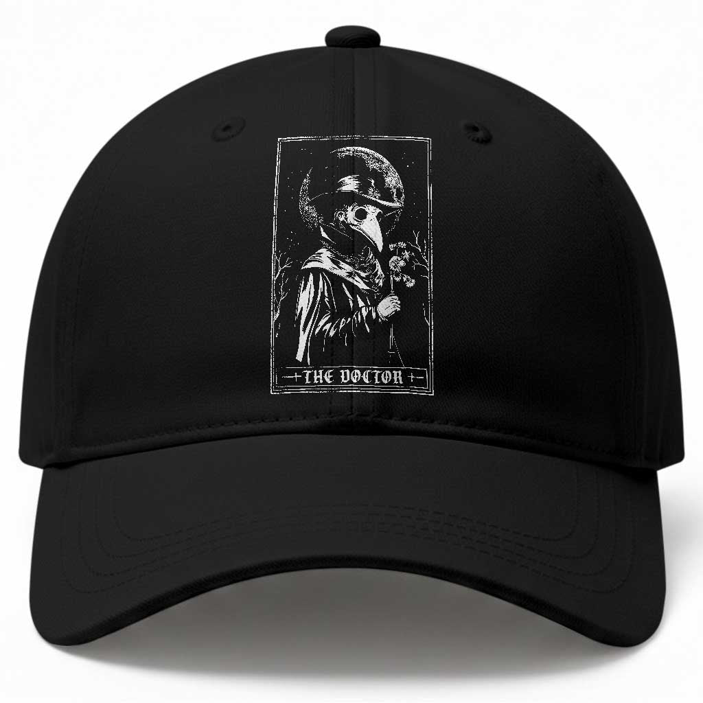 Plague Doctor Tarot Card Baseball Cap Horror Death Occult Satanic TS11 Print Your Wear