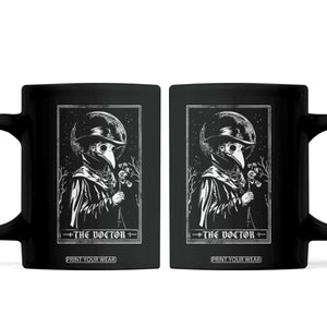 Plague Doctor Tarot Card Coffee Mug Horror Death Occult Satanic TS11 Black Print Your Wear