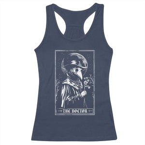 Plague Doctor Tarot Card Racerback Tank Top Horror Death Occult Satanic TS11 Navy Print Your Wear