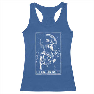 Plague Doctor Tarot Card Racerback Tank Top Horror Death Occult Satanic TS11 Royal Blue Print Your Wear