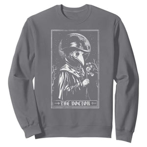 Plague Doctor Tarot Card Sweatshirt Horror Death Occult Satanic TS11 Charcoal Print Your Wear
