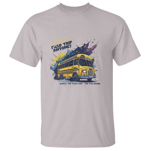 School Field Trip Anyone T Shirt School Bus Teacher TS11 Ice Gray Print Your Wear