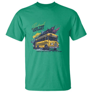 School Field Trip Anyone T Shirt School Bus Teacher TS11 Irish Green Print Your Wear